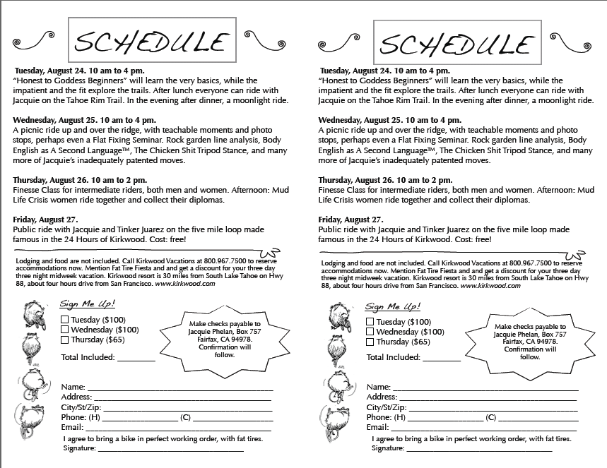 WOMBATS Women's Mountain Bike & Tea Society Learn Camps